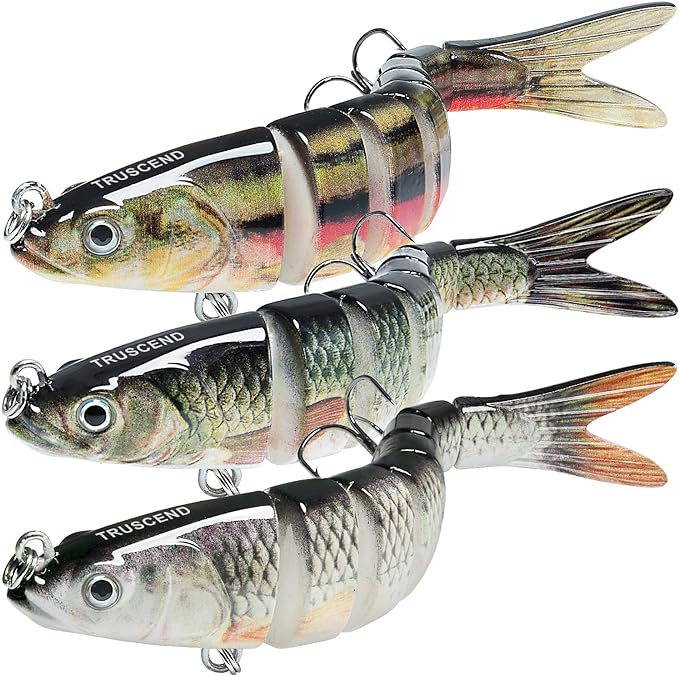 TRUSCEND Fishing Lures for Freshwater and Saltwater, Lifelike