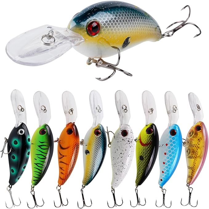 Fishing Lures Shallow Deep Diving Swimbait Crankbait Fishing Wobble Multi  Jointed Hard Baits for Bass Trout Freshwater and Saltwater - Ocean king