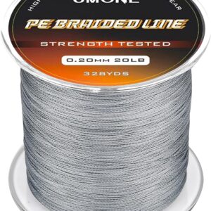 Thinner Braided Fishing Line, Ultra-Strong Abrasion Resistant Zero Stretch Braided Line, 4&8 Strand